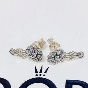 Pandora Sparkling Daisy Flower Trio Stud Earrings